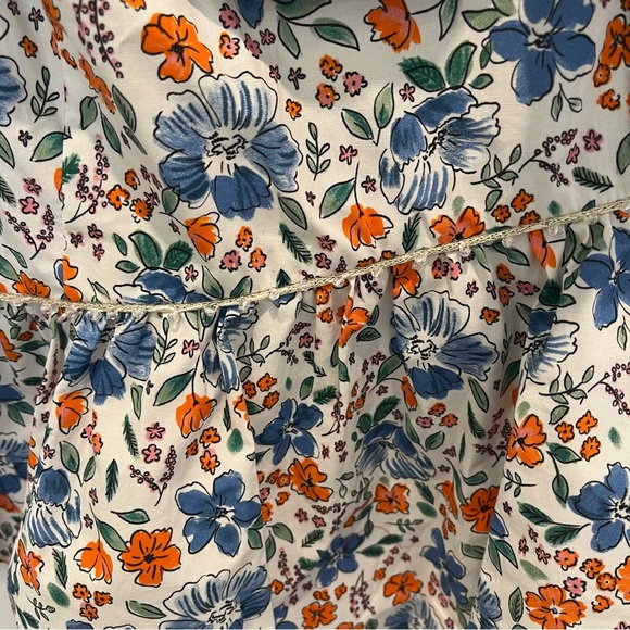 NWT Wildfox Asymmetrical Sleeveless Top with ruffles and floral pattern - Picture 5 of 10